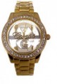 GUESS DORADO FONDO TRANSPARENTE